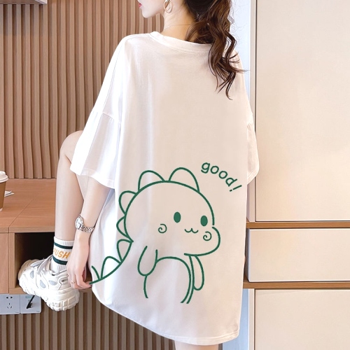 快適な肌触り カートゥーン プリント Tシャツ