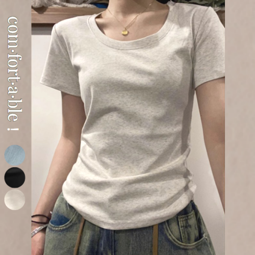 絶対欲しい シンプル 無地 プルオーバー 半袖 Tシャツ 大人カジュアル fashion ootd 夏コーデ ファッション coordinateコーディネート 夏服 カジュアルコーデ 今日のコーデ 大人コーデ レディース