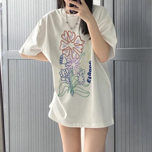 INS風プリントTシャツ